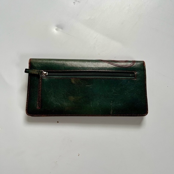 FUNKY VINTAGE GREEN AND RED WALLET - Picture 10 of 11